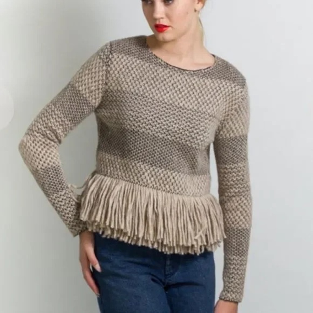 Rachel Comey Alpaca Fringe Sweater